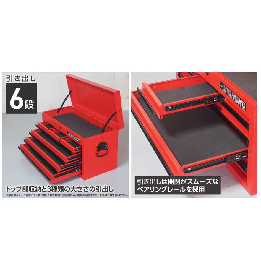 AP ﾄｯﾌﾟﾁｪｽﾄ6段 ﾚｯﾄﾞ TC700 | アストロプロダクツ業販センター
